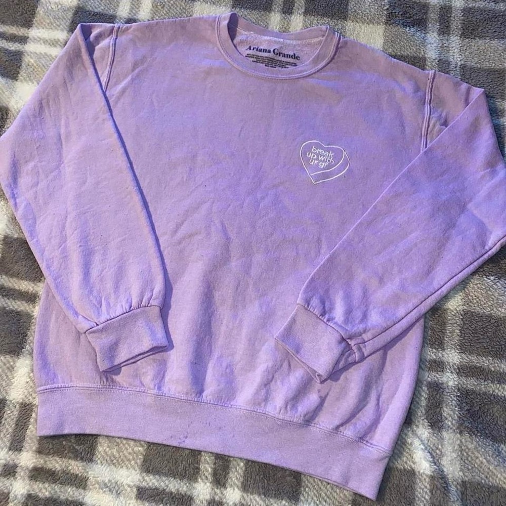 Ariana Grande Purple Crewneck Sweater